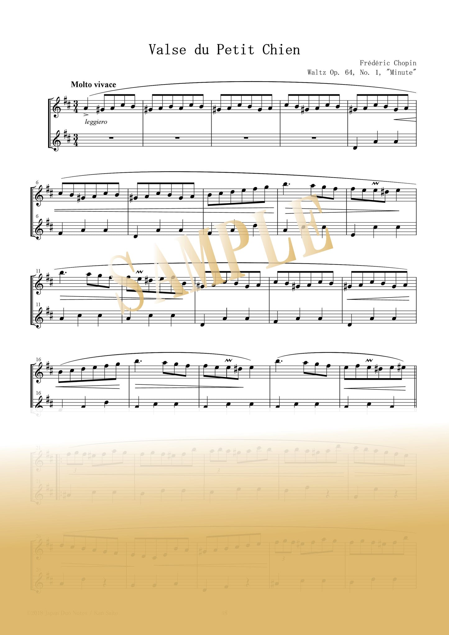 【PDF】Waltz in D-flat major, Op. 64, No. 1 "Minute Waltz" / Frédéric Chopin
