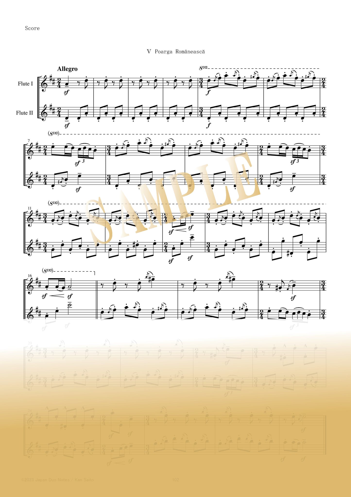 【PDF】Romanian Folk Dances, Sz.56 / Béla Bartók