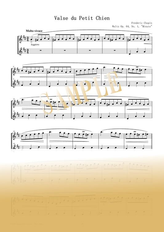 【PDF】Waltz in D-flat major, Op. 64, No. 1 "Minute Waltz" / Frédéric Chopin