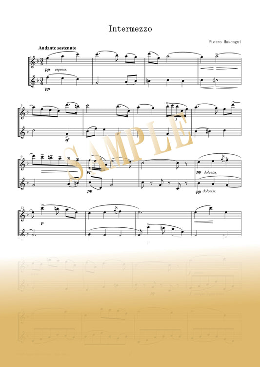 【PDF】Intermezzo from "Cavalleria Rusticana" / Pietro Mascagni