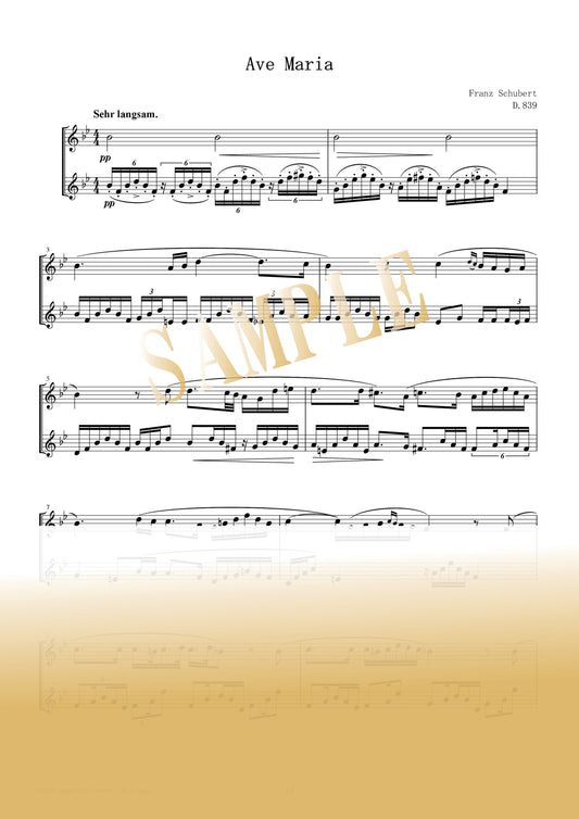 【PDF】Ave Maria D.839 / Franz Schubert