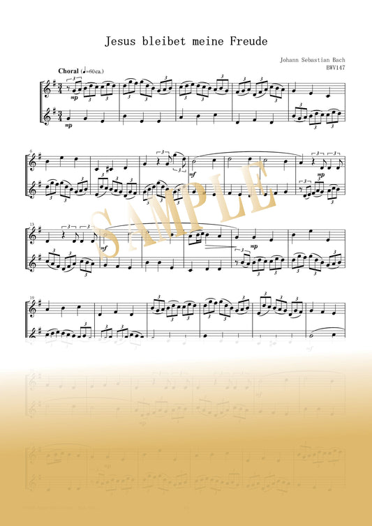 【PDF】Jesu, Joy of Man's Desiring [Jesus bleibet meine Freude] BWV 147 / Johann Sebastian Bach