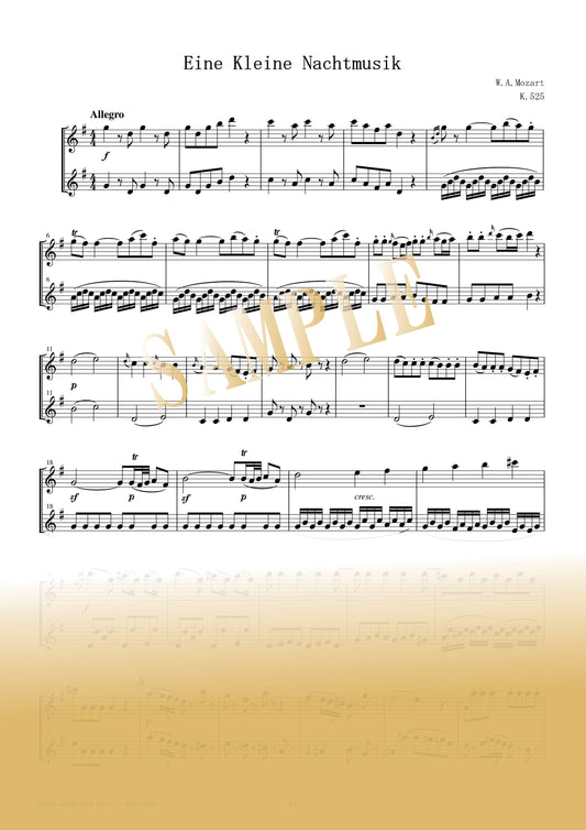 【PDF】Eine kleine Nachtmusik - Wolfgang Amadeus Mozart