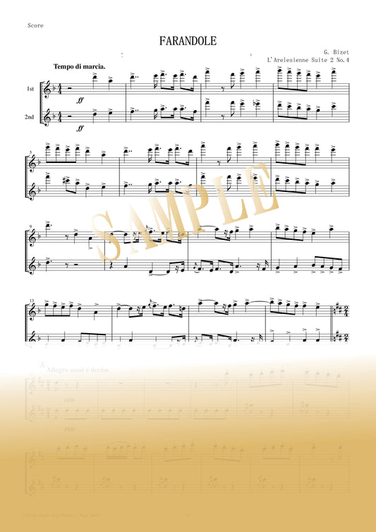 【PDF】Farandole (from L'Arlésienne) / Georges Bizet