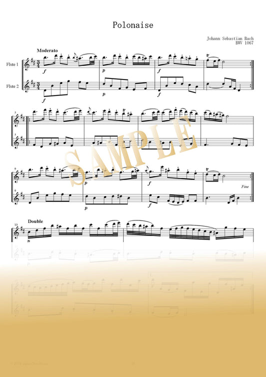 【PDF】Polonaise BWV 1067 / J.S.Bach
