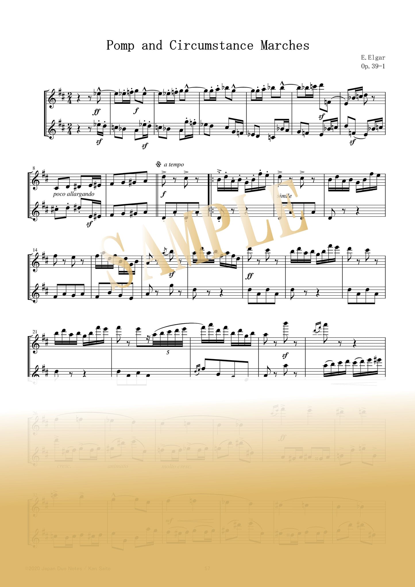 【PDF】Pomp and Circumstance / Edward Elgar