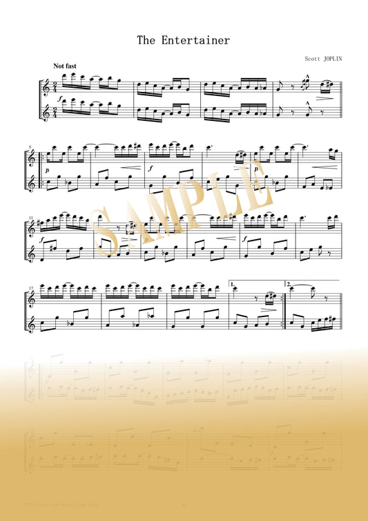 【PDF】The Entertainer / Scott Joplin