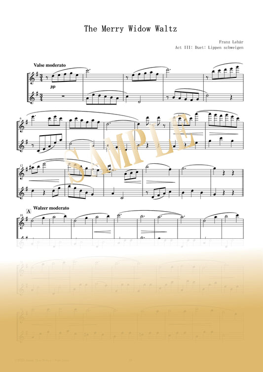 【PDF】The Merry Widow Waltz / Franz Lehár