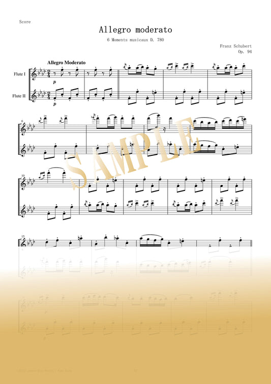 【PDF】Allegro Moderato (from "Moments Musicaux") / F. Schubert
