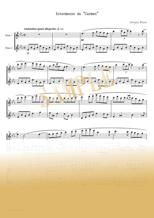 [PDF] 威尼斯狂歡節 (Junin) 長笛二重奏完整版