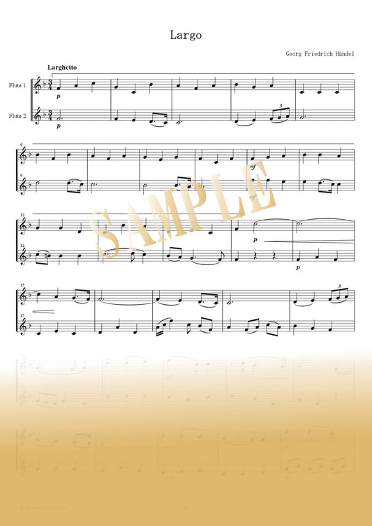 【PDF】Largo (Ombra mai fù) from Xerxes / George Frideric Handel