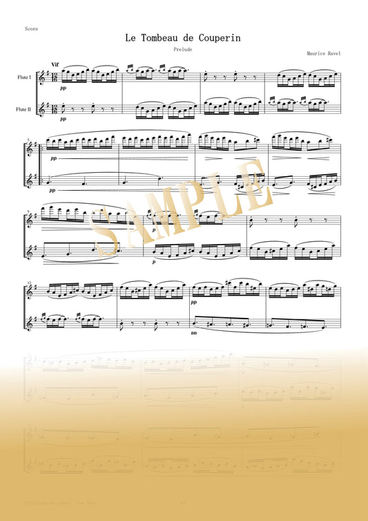 【PDF】Prélude (from "Le Tombeau de Couperin") / M. Ravel