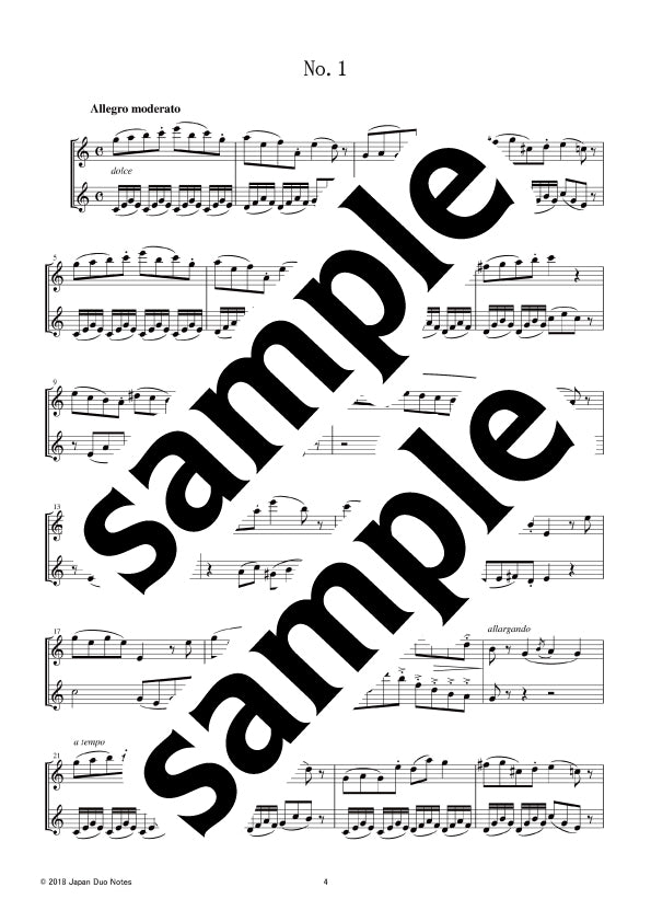 [PDF] E. Koehler 15 Easy Etude 旋律二重奏，Op.33-1