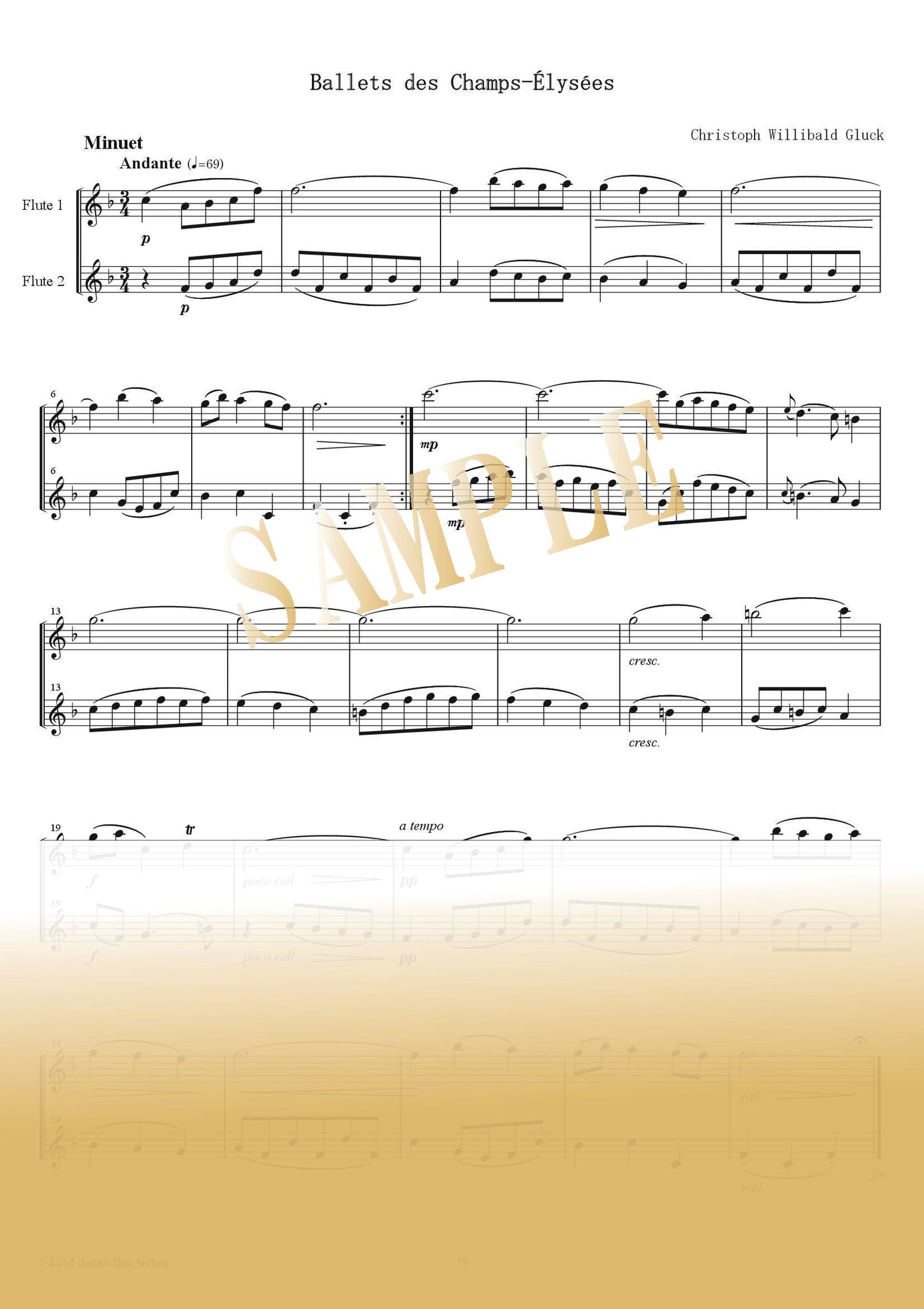 【PDF】Dance of the Blessed Spirits / Christoph Willibald Gluck