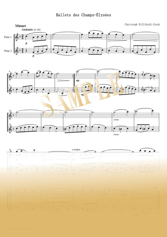 【PDF】Dance of the Blessed Spirits / Christoph Willibald Gluck