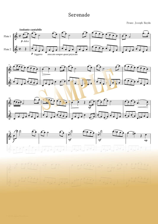 【PDF】"Serenade" String Quartet in F Major, Op. 3 No. 5, Hob. III:17/ Joseph Haydn