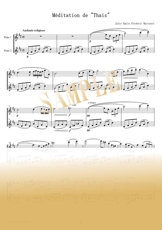 【PDF】Méditation from Thaïs / Jules Massenet