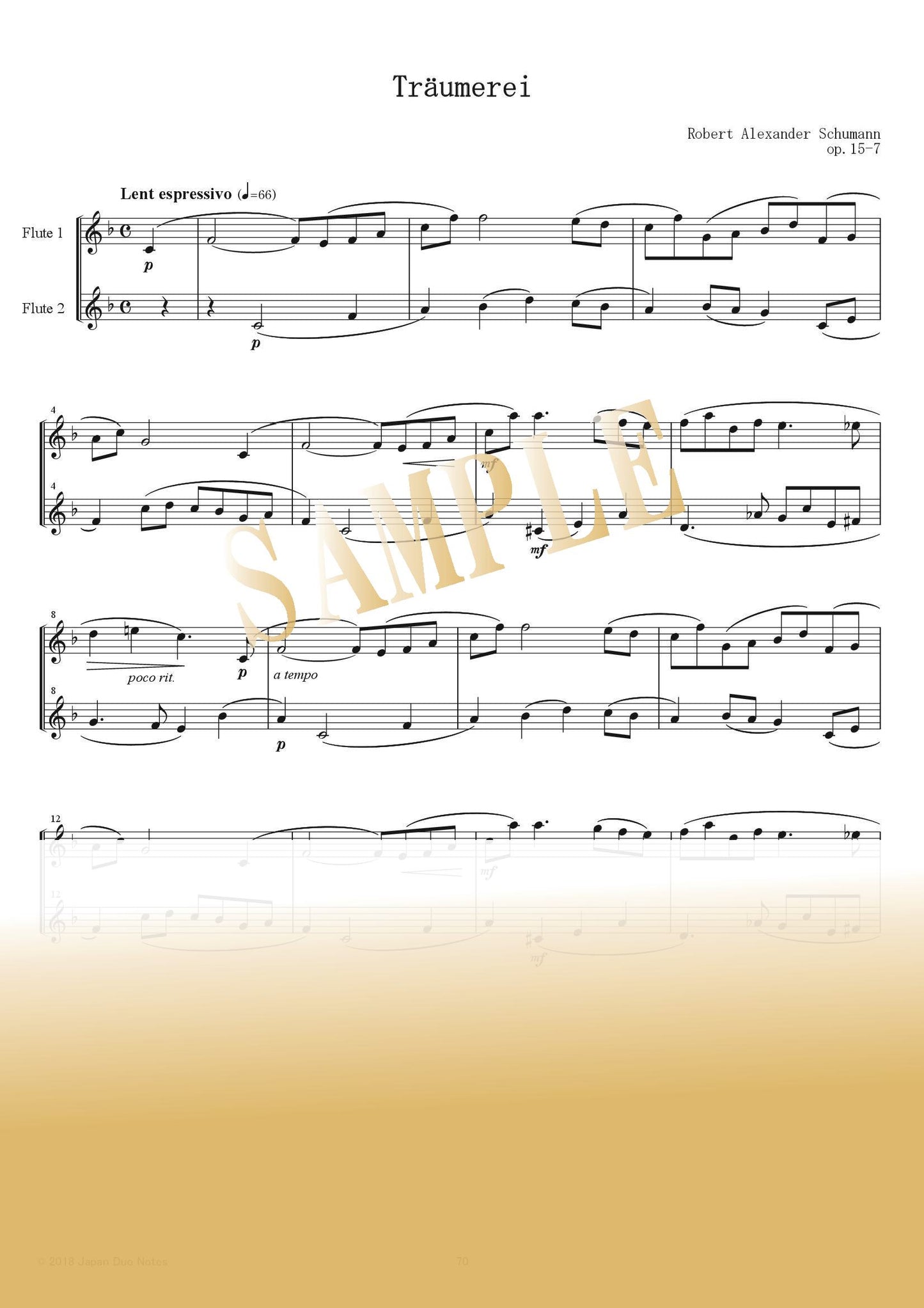 【PDF】Träumerei, Op. 15, No. 7 / Robert Schumann