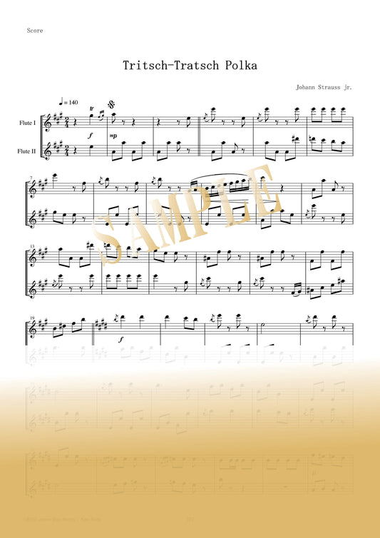【PDF】Tritsch-Tratsch-Polka / Johann Strauss II