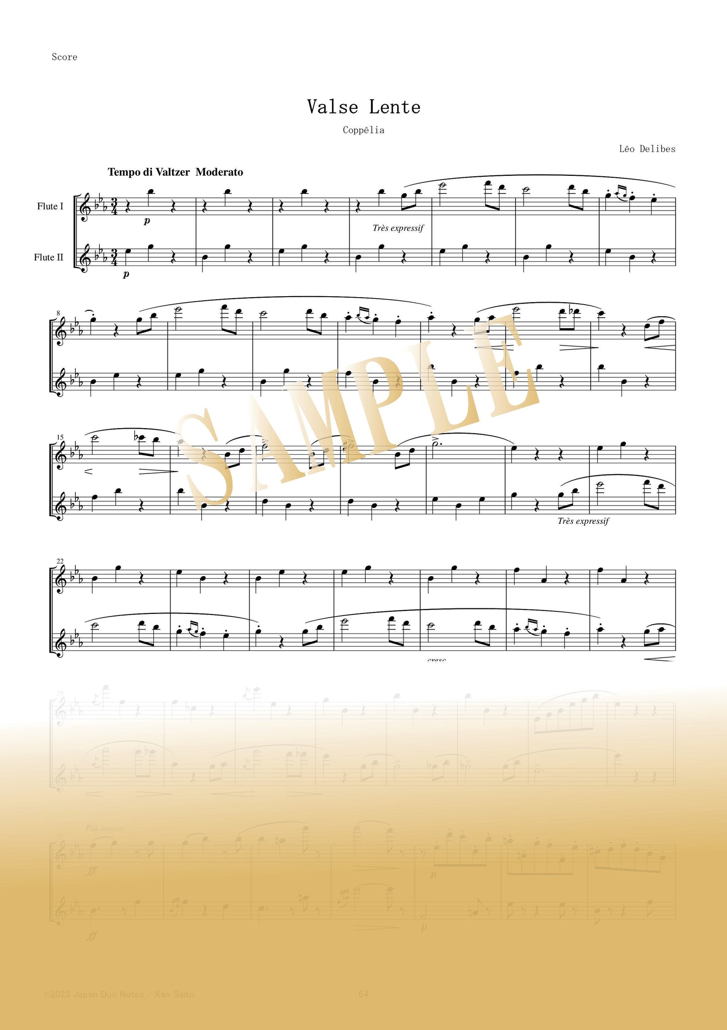 【PDF】Waltz (from "Coppélia") / Léo Delibes