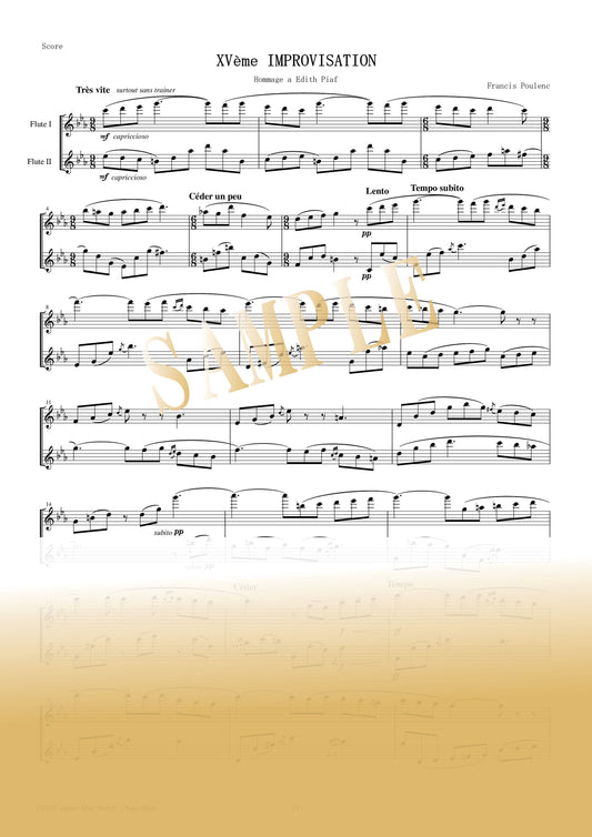 【PDF】Hommage à Édith Piaf / F. Poulenc